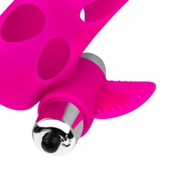 Gaine de pénis avec vibromasseur Bullet - Rose