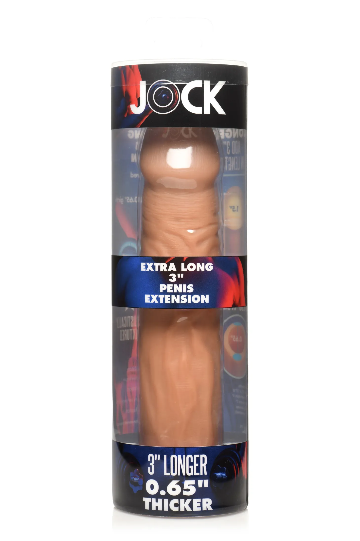Gaine pour pénis extra longue JOCK 22,5 cm - Beige