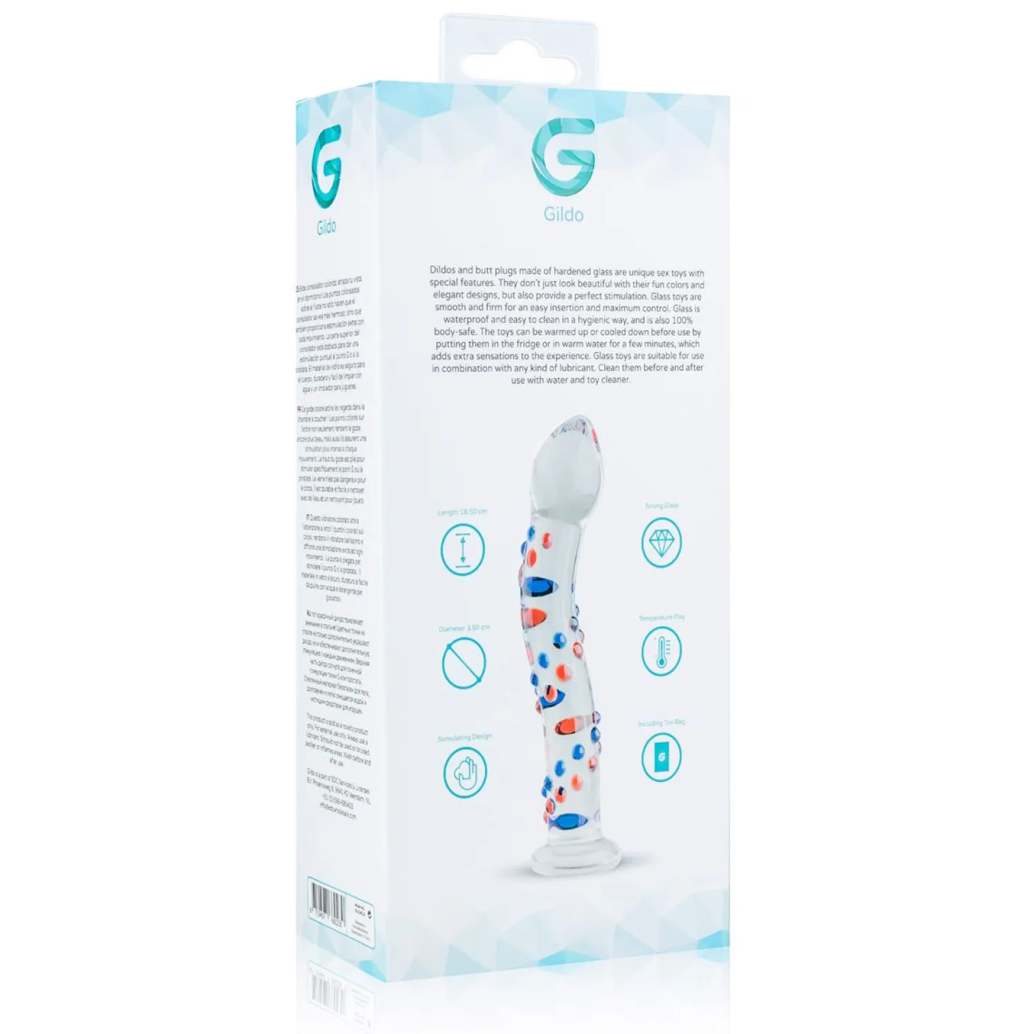 Gildo - Gode en verre N° 3 - 18,5 cm