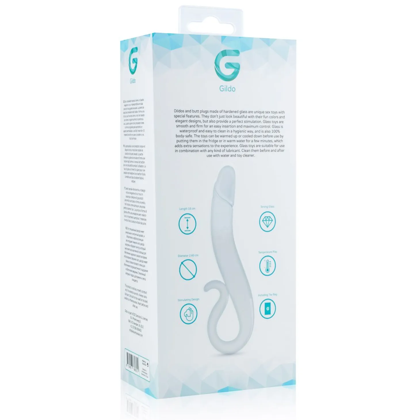 Gildo - Gode en verre N° 14 - 18 cm
