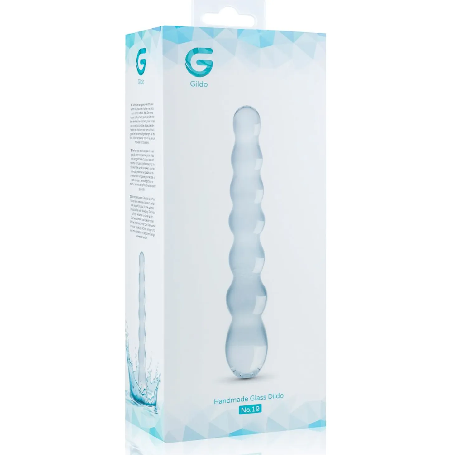 Gildo - Gode en verre N° 19 - 20 cm