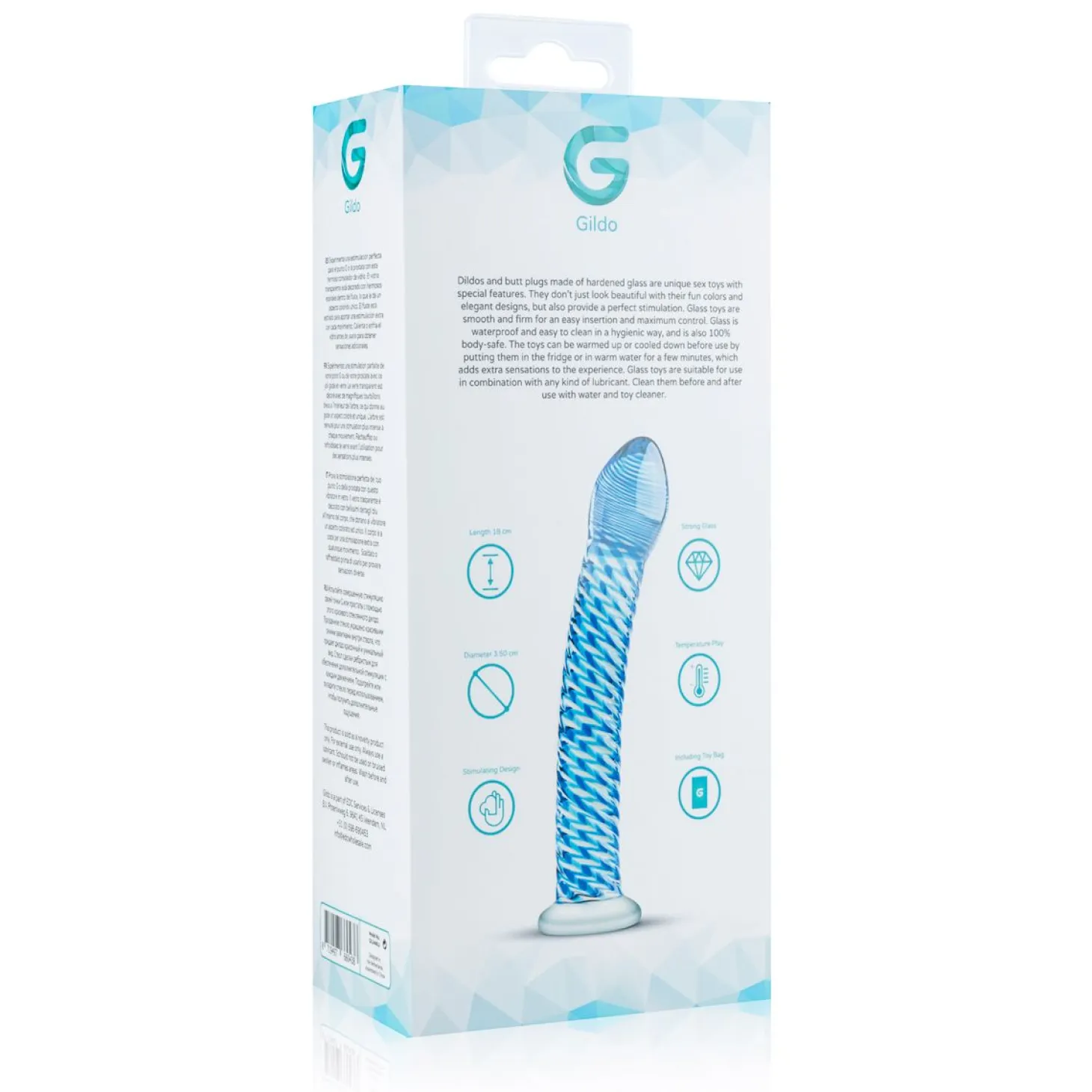 Gildo - Gode en verre N° 5 - 18 cm