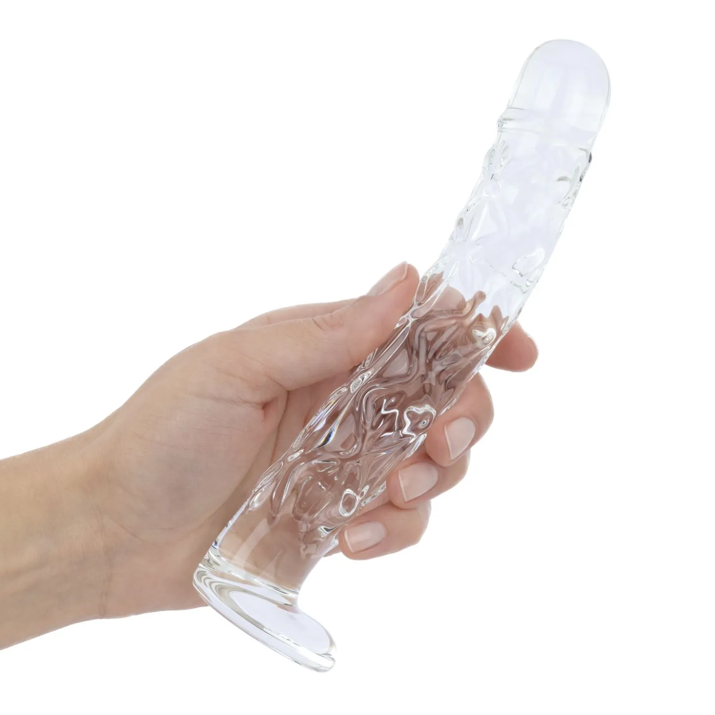Gildo - No. 36 Gode en Verre Texturé - 19 cm