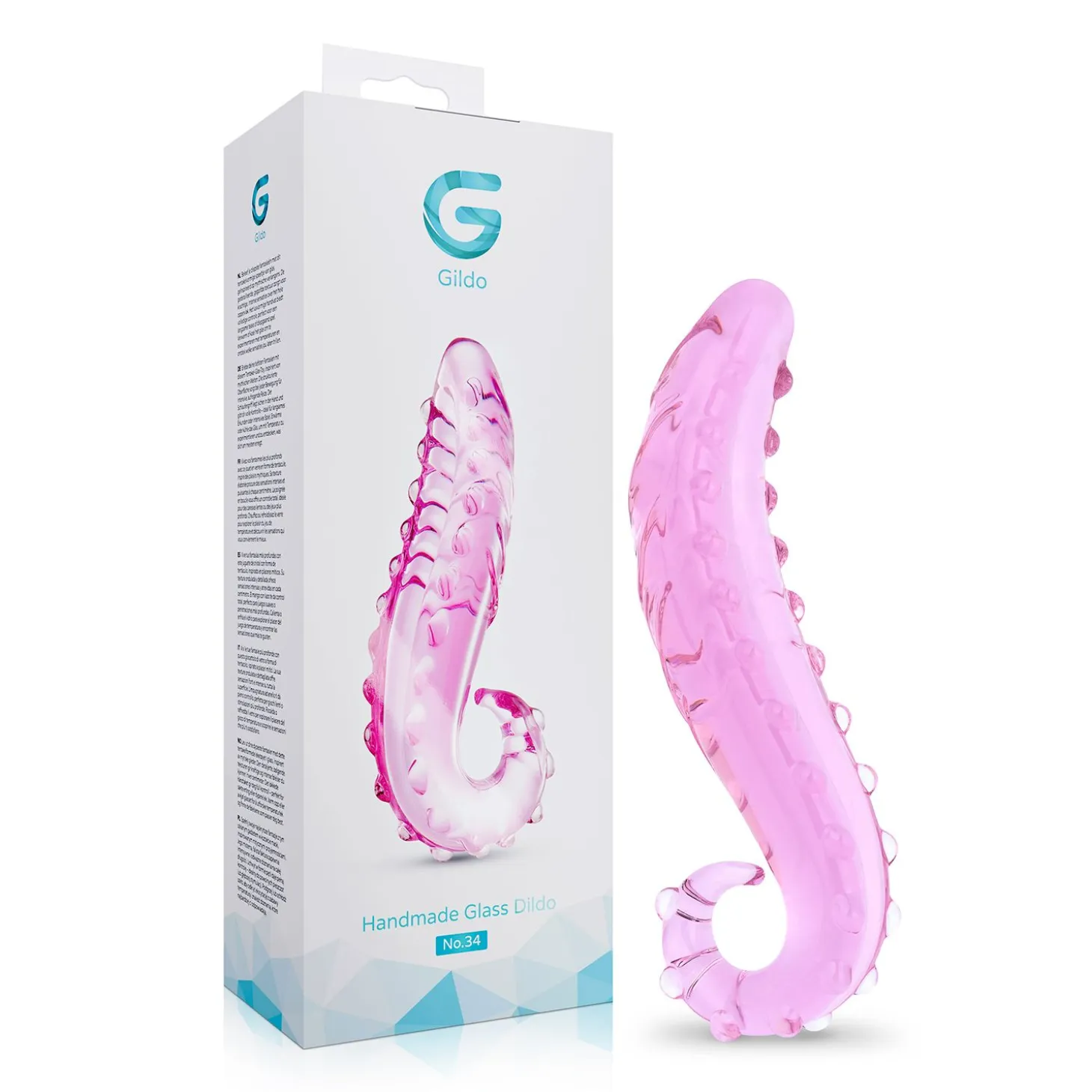 Gildo - No. 34 Gode Tentacule Verre - 15 cm