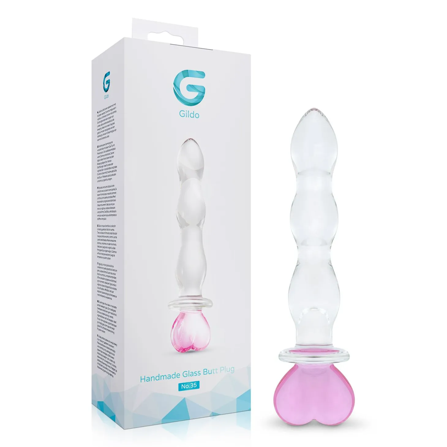 Gildo - No. 35 Gode Verre Forme Cœur - 18 cm