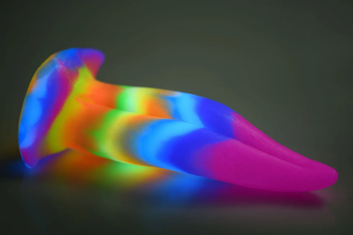 Glow-in-the-dark Unicorn Tongue Dildo