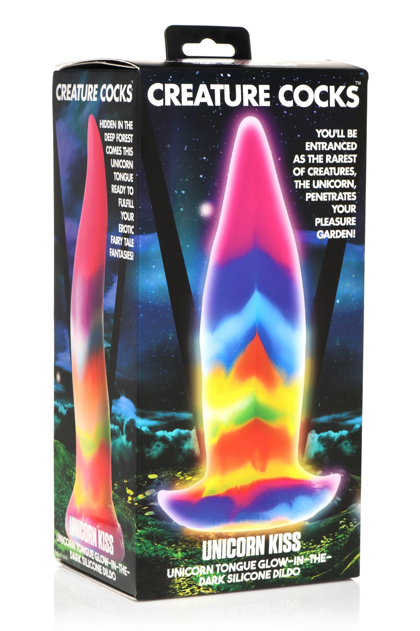 Glow-in-the-dark Unicorn Tongue Dildo