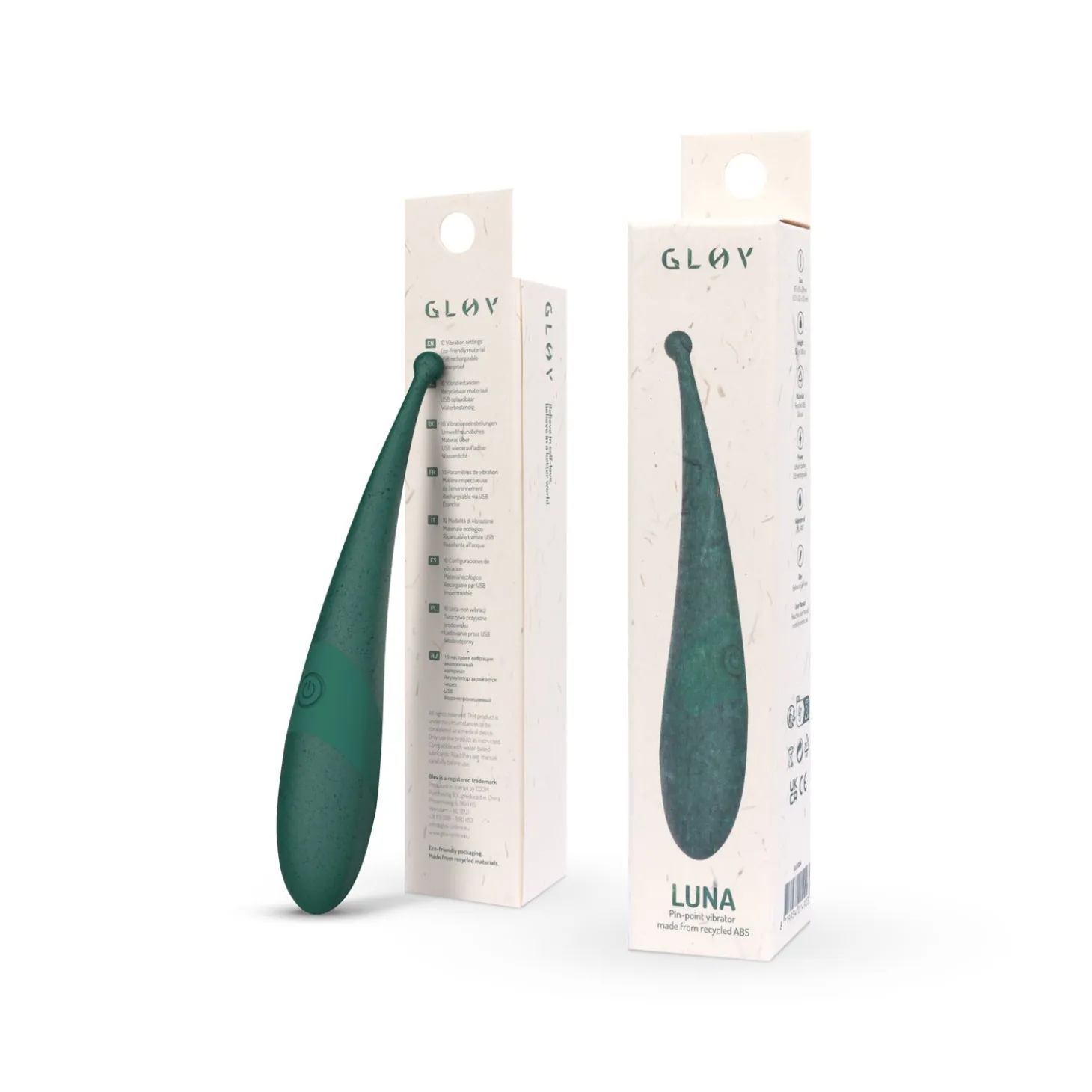 Gløv - Luna Eco Pin-Point Vibrator - Vert