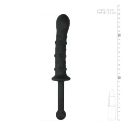 Gode avec poignée The Handler Noir - 25 cm