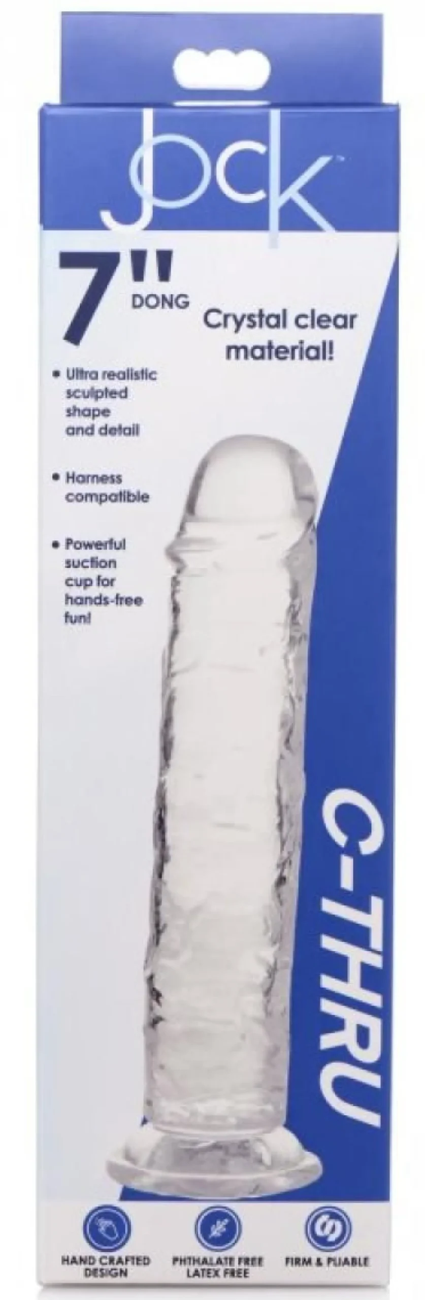 Gode Jock C-Thru - 20 cm.