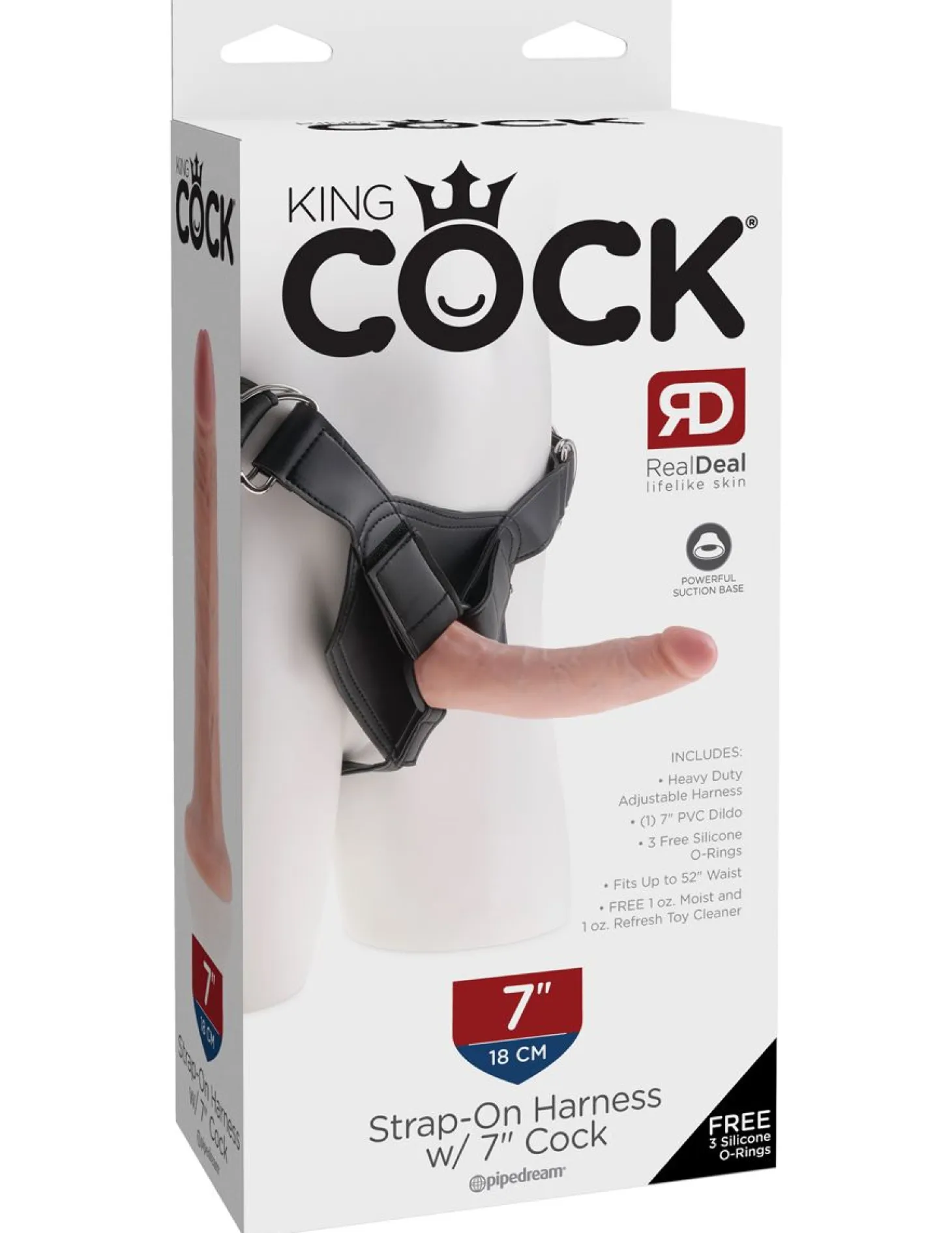 Gode King Cock Harnais fixable - 18 cm