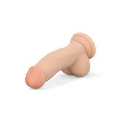 Godemiché avec testicules 12 cm - Beige