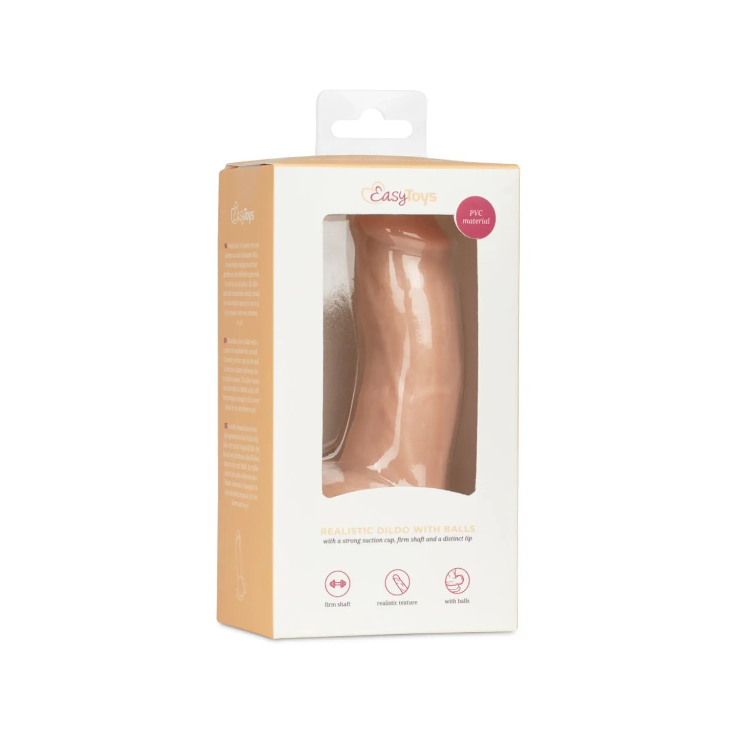 Godemiché avec testicules 12 cm - Beige