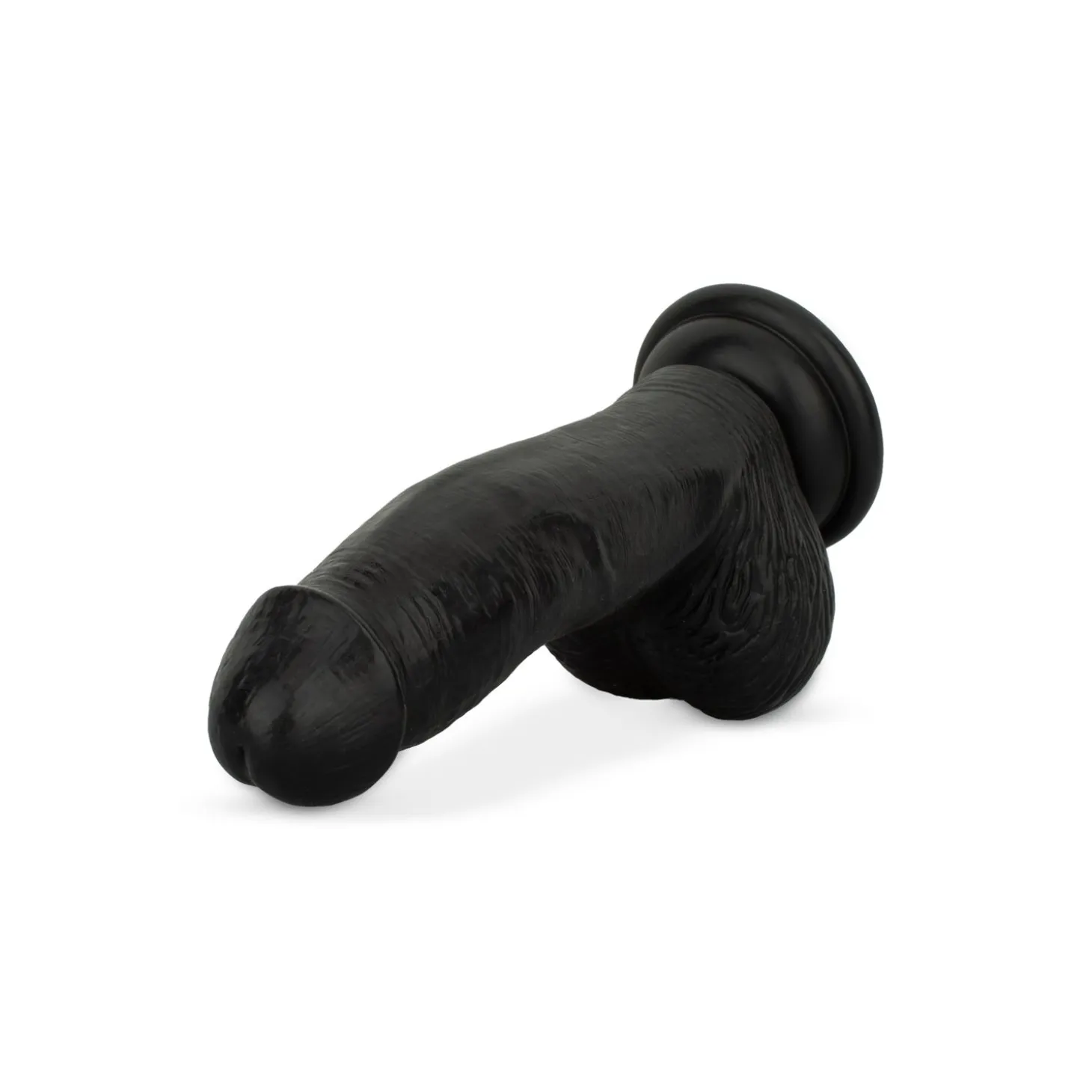 Godemiché avec testicules 12 cm - Noir