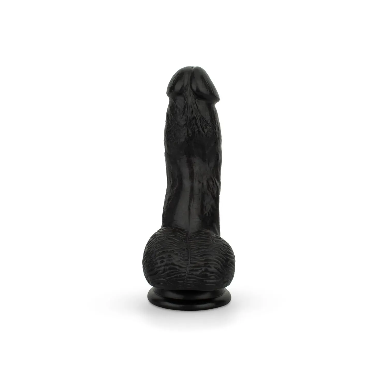 Godemiché avec testicules 12 cm - Noir