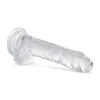 Godemiché en gel avec testicules - 17 cm
