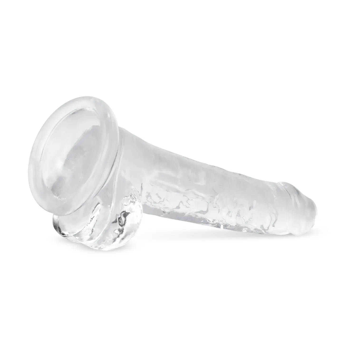 Godemiché en gel avec testicules - 17 cm
