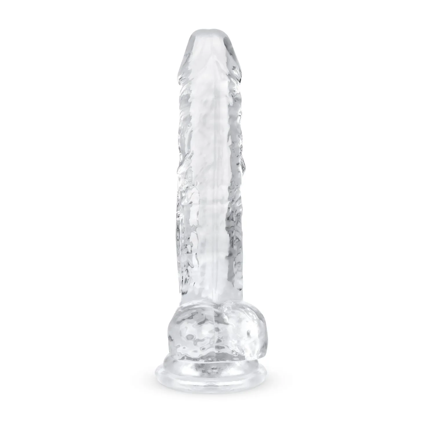 Godemiché en gel avec testicules - 17 cm
