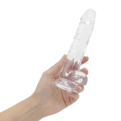 Godemiché en gel avec testicules - 17 cm