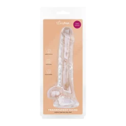 Godemiché en gel avec testicules - 17 cm