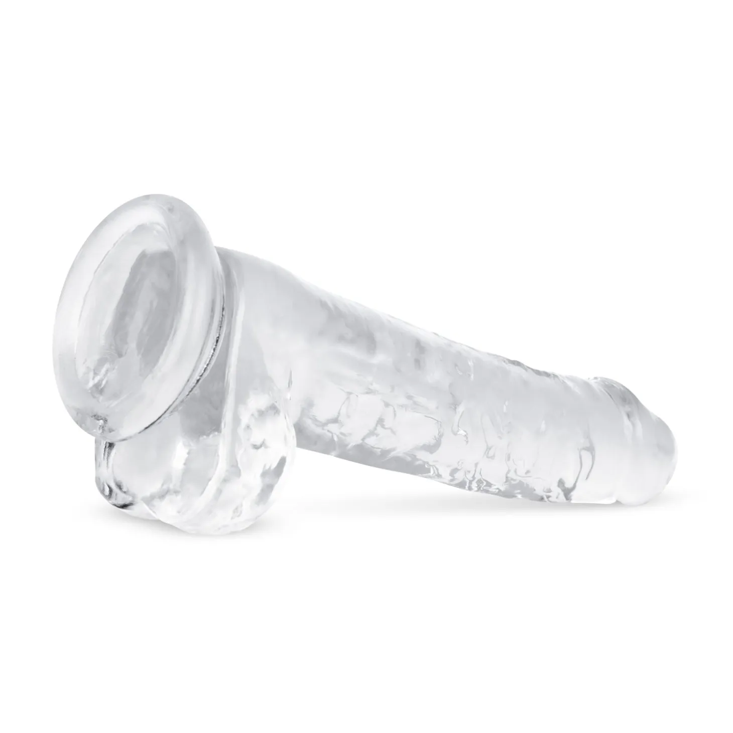 Godemiché en gel avec testicules - 19 cm
