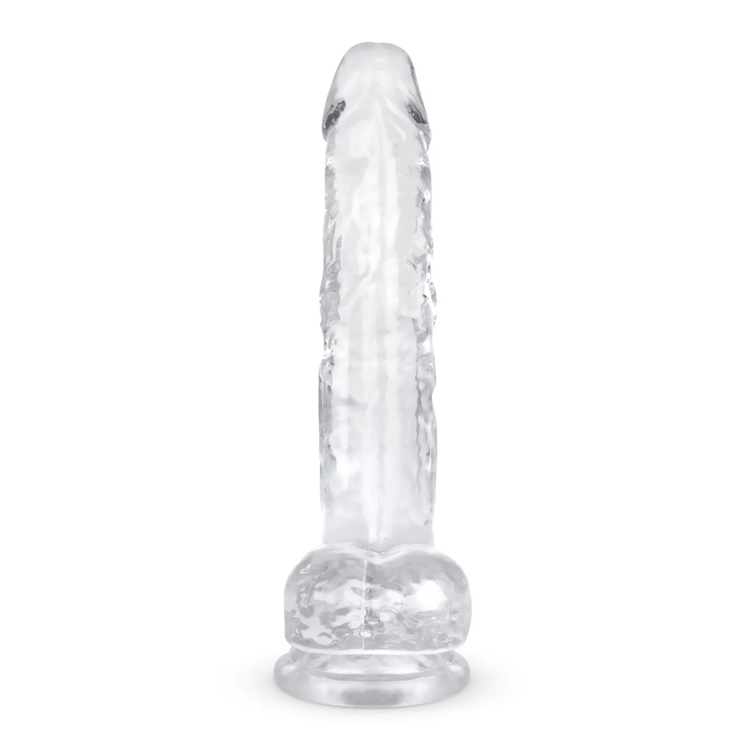 Godemiché en gel avec testicules - 19 cm
