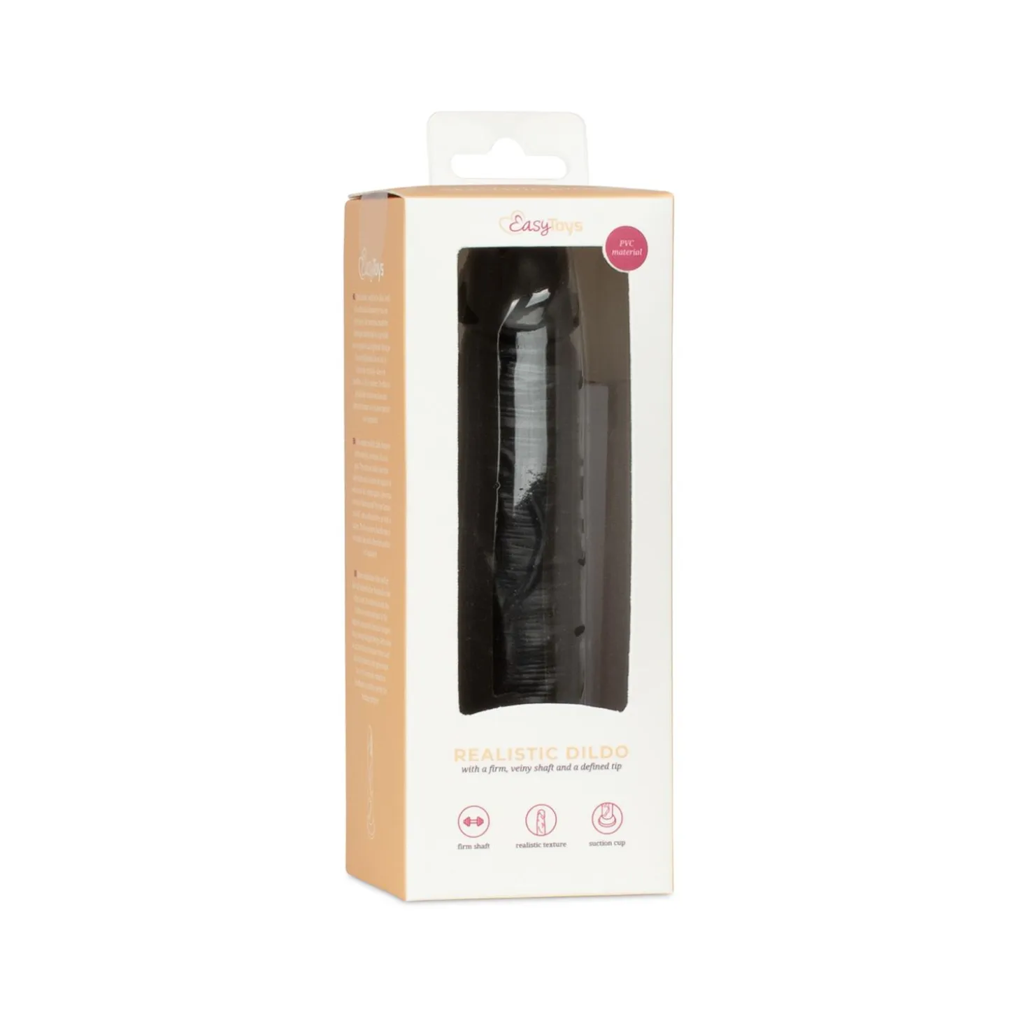 Godemiché sans testicules 12 cm - Noir