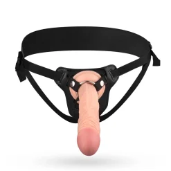 Gode réaliste avec harnais
