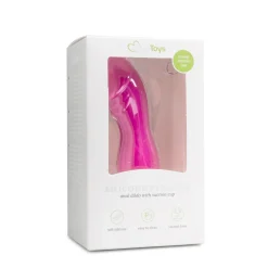 Gode rose en silicone avec ventouse