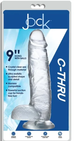 Gode transparent Jock C-Thru - 27 cm