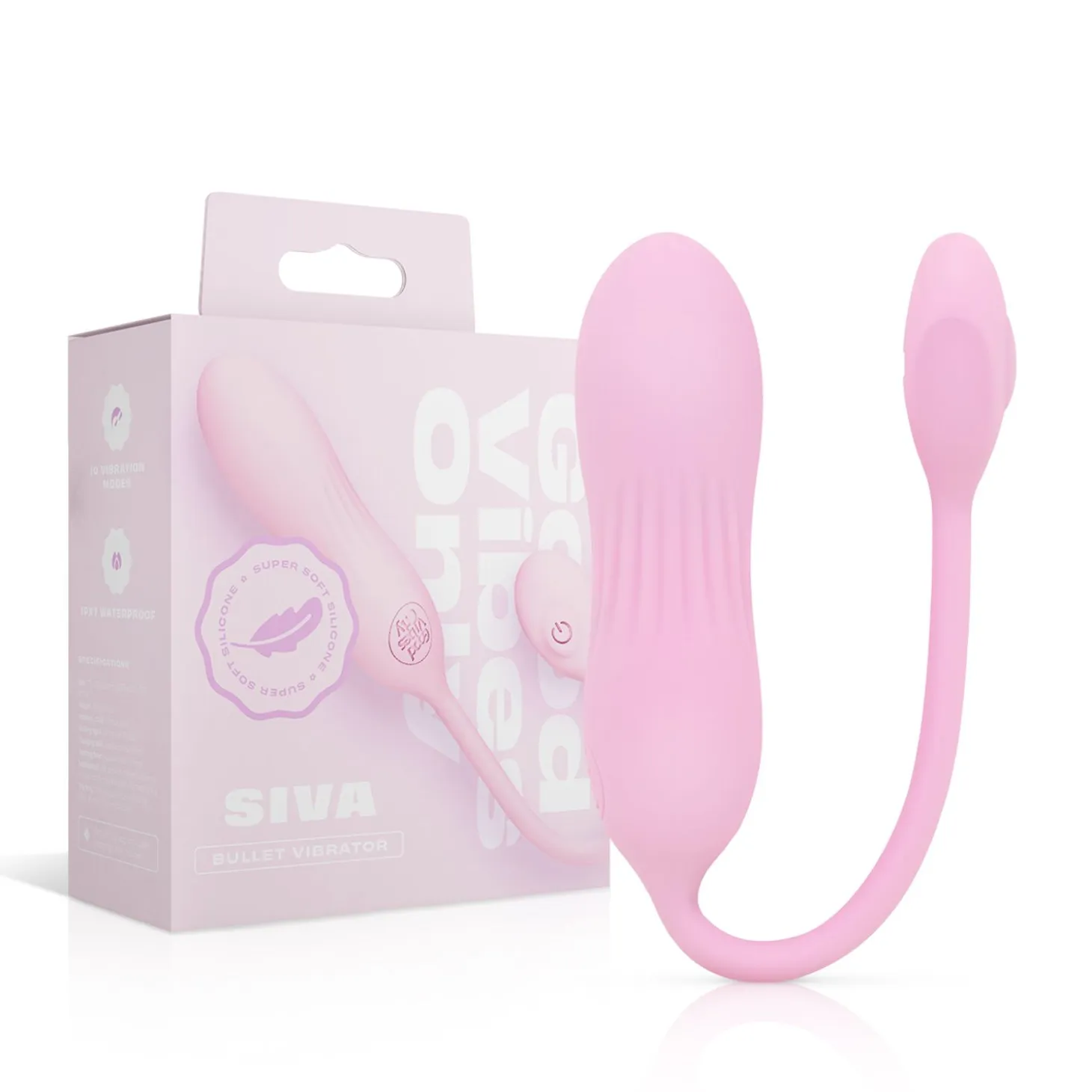 Good Vibes Only - Siva Oeuf Vibrant - Silicone Doux Rose