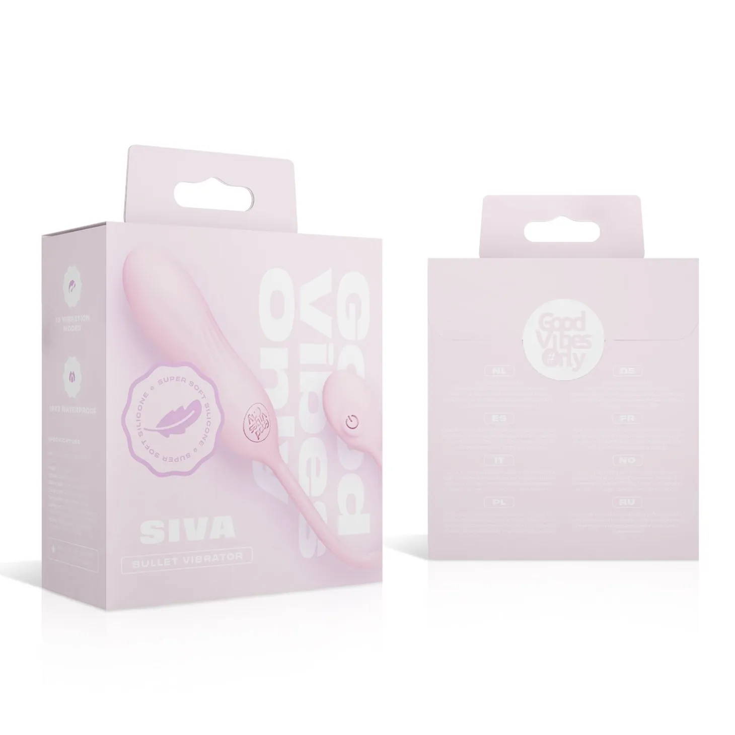 Good Vibes Only - Siva Oeuf Vibrant - Silicone Doux Rose