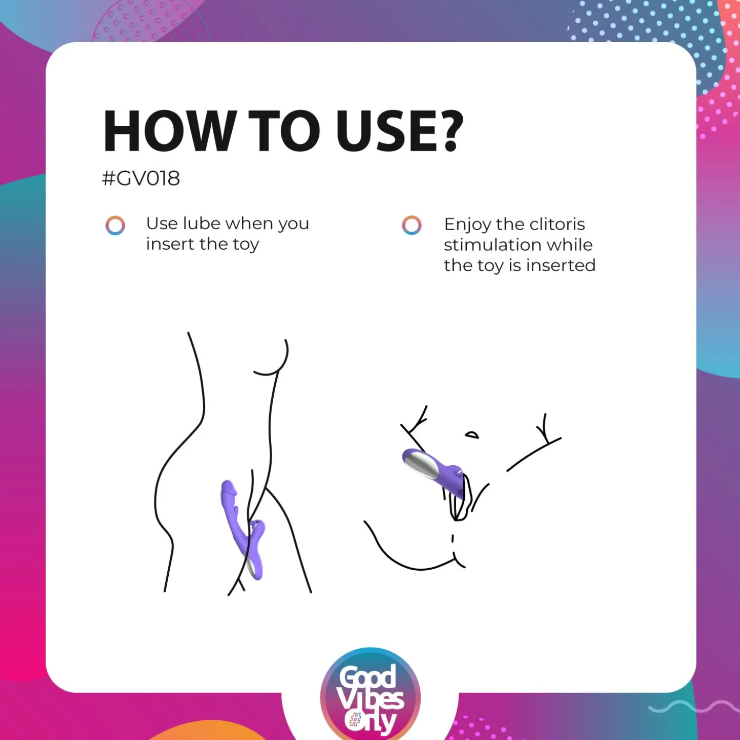 Good Vibes Only - Tess Vibromasseur Lapin avec Stimulateur du Point G
