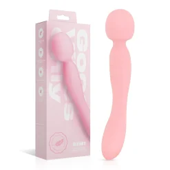 Good Vibes Only - Vibromasseur Baguette Double Face - Soft Silicone - Rose