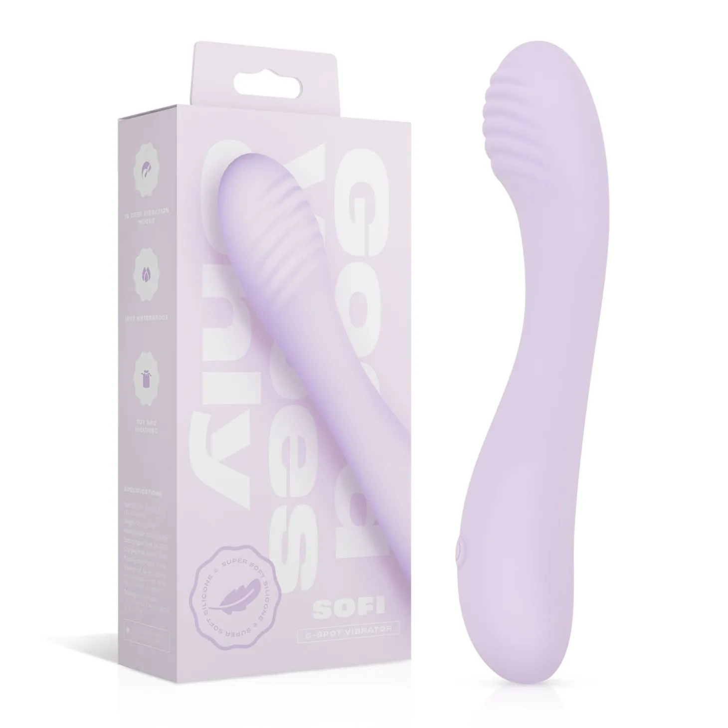 Good Vibes Only - Vibro point G - Silicone Doux - Violet