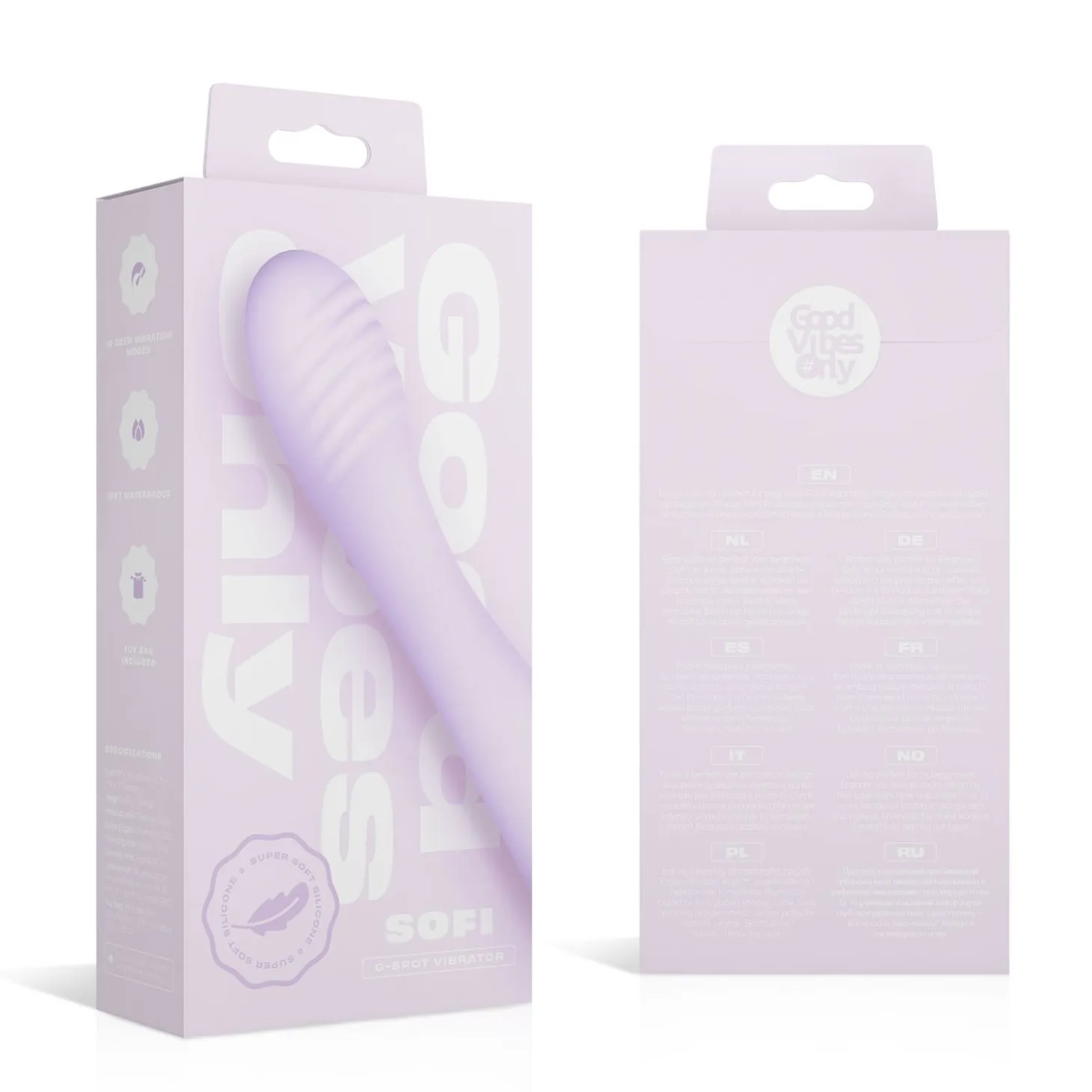 Good Vibes Only - Vibro point G - Silicone Doux - Violet