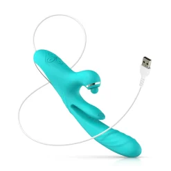 Good Vibes Only - Vibro rabbit va-et-vient "Lisa" - Turquoise