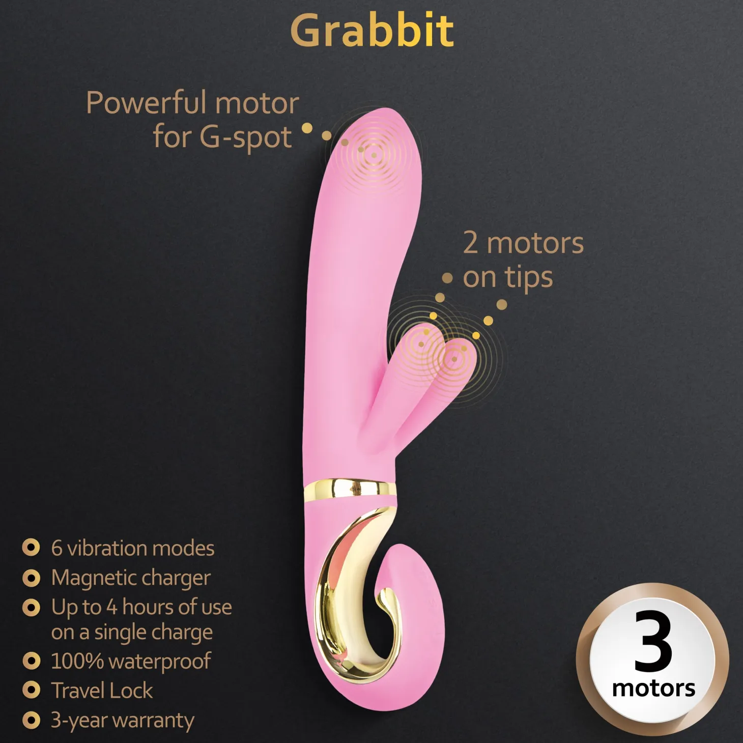 Gvibe - Grabbit Vibrator Pink