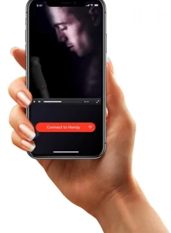 Handy - Masturbateur connecté avec manchon ajustable - Noir