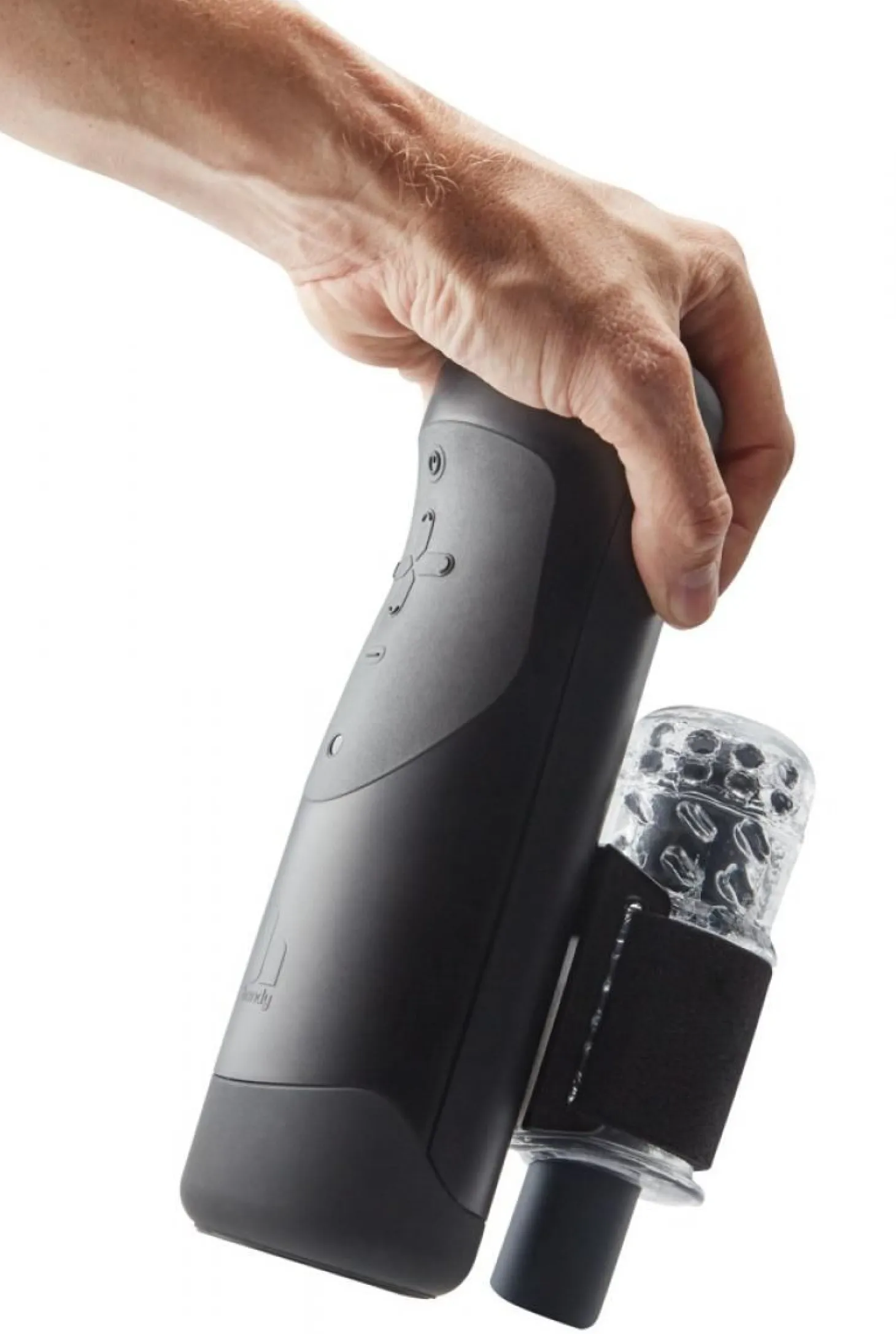 Handy - Masturbateur connecté avec manchon ajustable - Noir