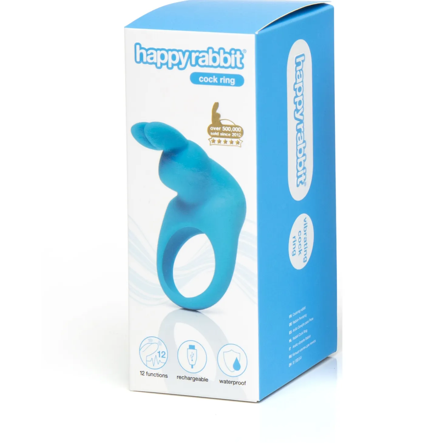 Happy Rabbit – Anneau Pénien Lapin – Rechargeable Vibrant – Bleu
