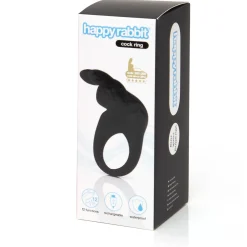 Happy Rabbit – Cockring Lapin – Noir