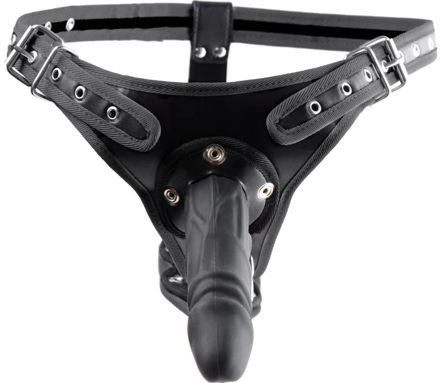 Harnais pour gode-ceinture à double pénétration - Noir