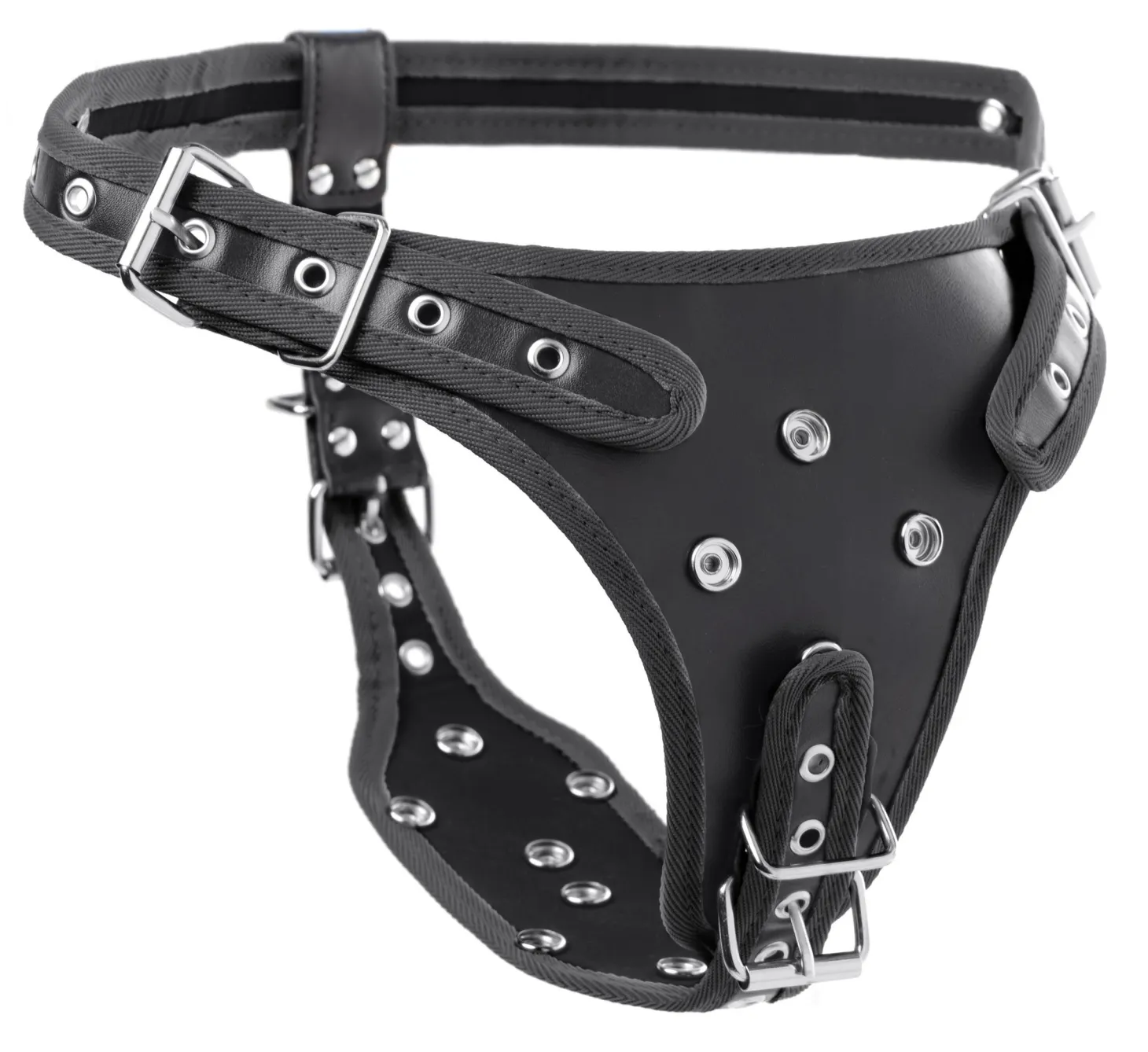 Harnais pour gode-ceinture à double pénétration - Noir