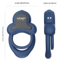 HoneyPlayBox - Anello-Controlé par App Anneau Vibrant Double avec Stimulate