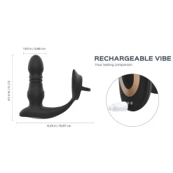 HoneyPlayBox – Cyrus Vibromasseur Prostatique à Poussée – Noir