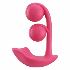 HoneyPlayBox - Melody-Capteur de Pression Contrôlé par App Vibrateur à Boules Doubles Clitoris et Point G Magenta