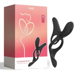 HoneyPlayBox - Pleasure Pivot Vibrateur Contrôlé par App pour Couples Noir