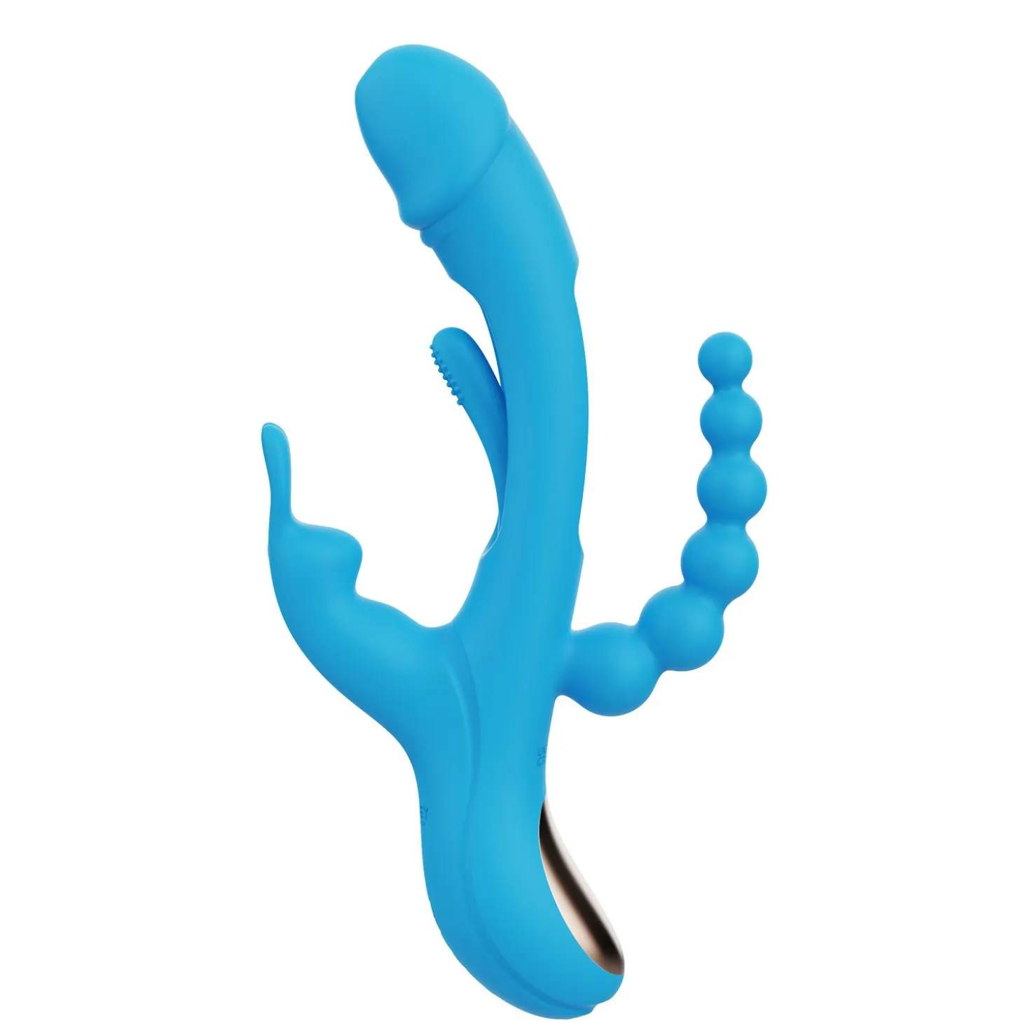 HoneyPlayBox - Trilux Kinky Finger Vibromasseur Rabbit - Bleu