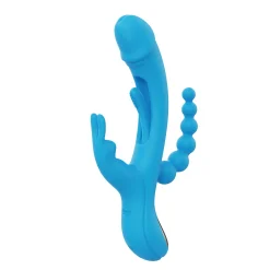 HoneyPlayBox - Trilux Kinky Finger Vibromasseur Rabbit - Bleu